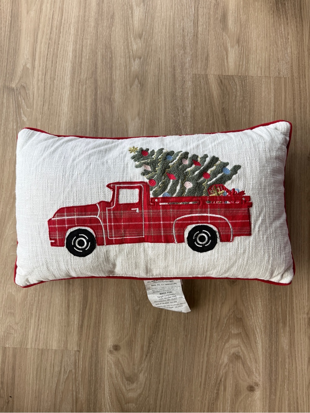Target Christmas Tree Truck Pillow